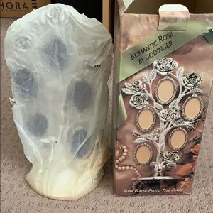 Silver plated Romantic rose tree frame